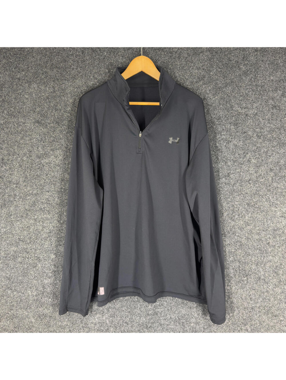 Under Armour Activewear Track Jacket Women M Medium Black Zipper Long Sleeve